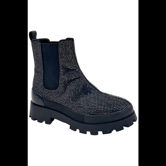Michael Kors Women's Embellished Chelsea Boot Black - Medium - Picture 1 of 3